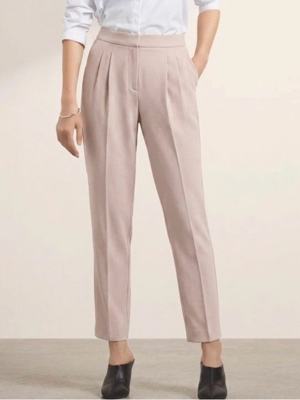 Babaton Cohen Pants Size 10 Pinkish Beige Colour Aritzia